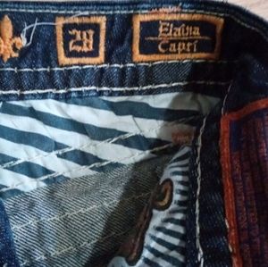 Rock revival womens capri